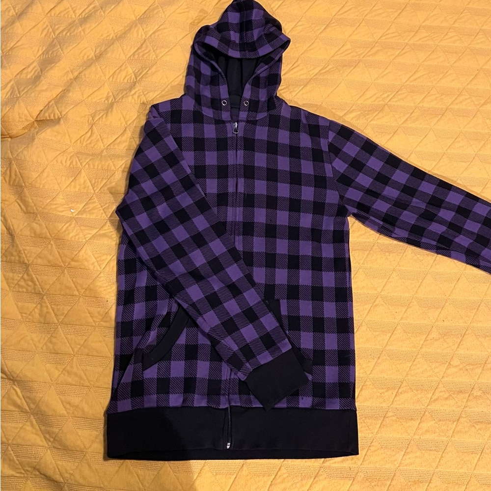 Purple plaid Sweatshirt Small